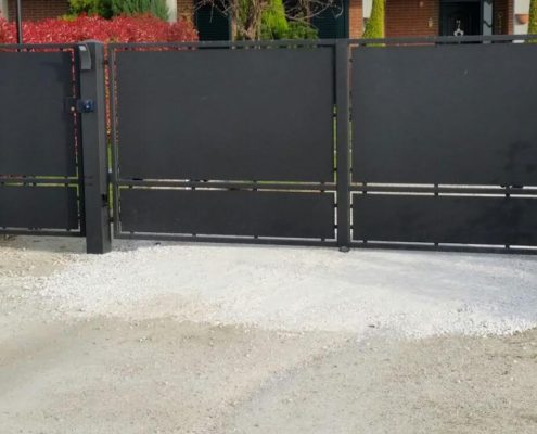 Cancello carraio pedonale fisso CIECHI 2 Ferrara